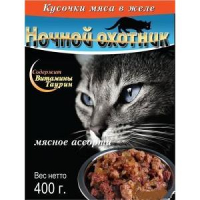 Ноч. Охот. 100гр Мясное Ассорти Желе Лимпопо, зоомагазин в Калуге